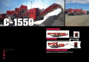 Установки для переробки щебеню Terex-Finlay C 1550