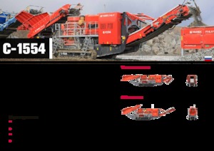 Установки для переробки щебеню Terex-Finlay C 1554
