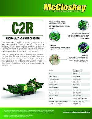 Установки для переробки щебеню McCloskey C2R