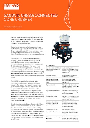 Установки для переробки щебеню Sandvik CH830i