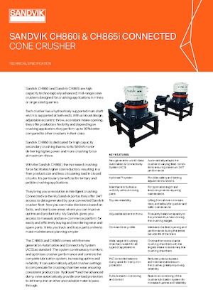 Установки для переробки щебеню Sandvik CH865i