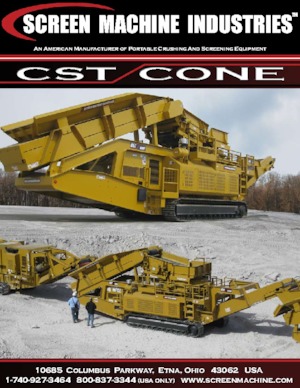 Установки для переробки щебеню Screen Machine Industries  CST