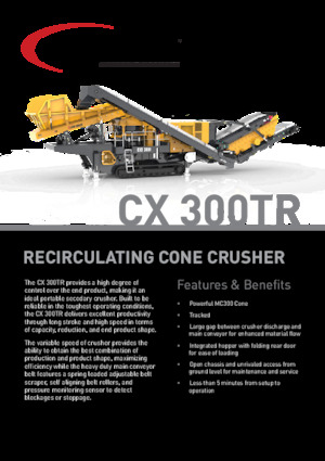 Установки для переробки щебеню Screen Machine Industries  CX 300TR