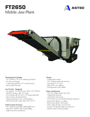 Установки для переробки щебеню Astec FT2650