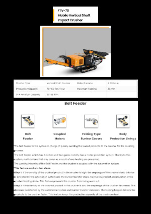 Установки для переробки щебеню FABO FTV-70 