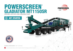Установки для переробки щебеню Powerscreen Gladiator MT1150SR
