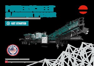 Установки для переробки щебеню Powerscreen Gladiator TP320SR