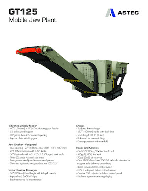 Установки для переробки щебеню Astec GT125