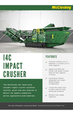 Установки для переробки щебеню McCloskey I4C