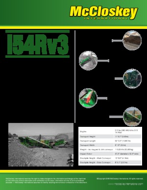 Установки для переробки щебеню McCloskey I54R V3