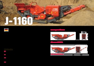 Установки для переробки щебеню Terex-Finlay J 1160