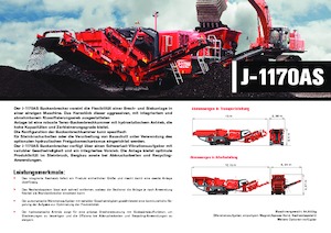 Установки для переробки щебеню Terex-Finlay J 1170 AS