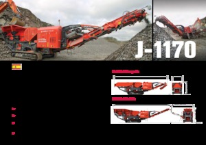 Установки для переробки щебеню Terex-Finlay J 1170