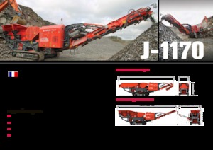 Установки для переробки щебеню Terex-Finlay J 1170