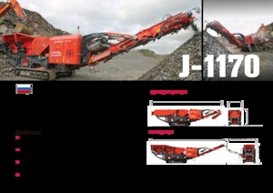Установки для переробки щебеню Terex-Finlay J 1170