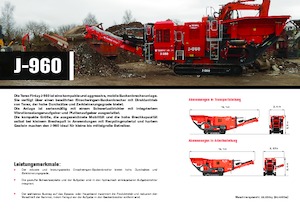 Установки для переробки щебеню Terex-Finlay J 960