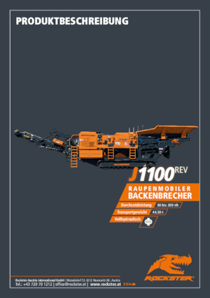 Установки для переробки щебеню Rockster J1100rev