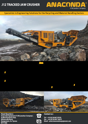 Установки для переробки щебеню Anaconda J12