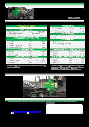 Установки для переробки щебеню Komplet LEM 4825