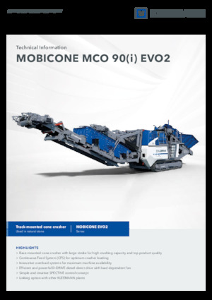 Установки для переробки щебеню Kleemann MCO 90 EVO2