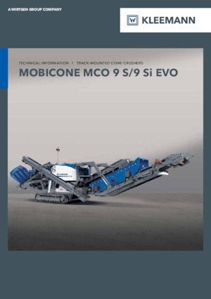 Установки для переробки щебеню Kleemann MCO 9 Si EVO