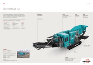Установки для переробки щебеню Powerscreen METROTRAK HA