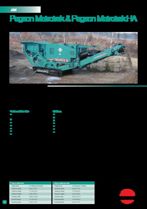 Установки для переробки щебеню Powerscreen METROTRAK HA