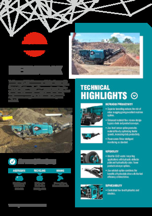 Установки для переробки щебеню Powerscreen Metrotrak