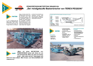 Установки для переробки щебеню Powerscreen Metrotrak
