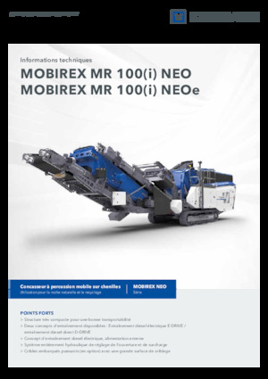 Установки для переробки щебеню Kleemann MR 100i NEO