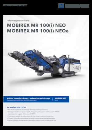 Установки для переробки щебеню Kleemann MR 100i NEO