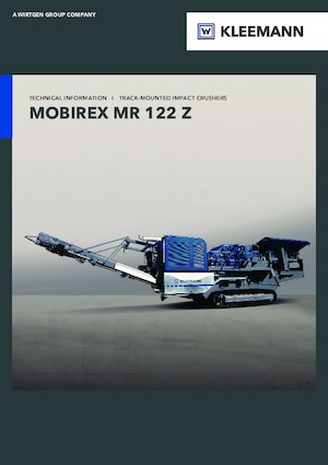 Установки для переробки щебеню Kleemann MR 122 Zi