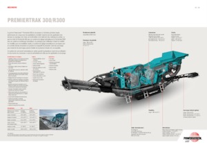 Установки для переробки щебеню Powerscreen PREMIERTRAK R300