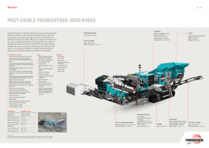 Установки для переробки щебеню Powerscreen PREMIERTRAK R400X 