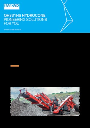 Установки для переробки щебеню Sandvik QH331 HS