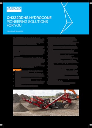 Установки для переробки щебеню Sandvik QH332 DDHS