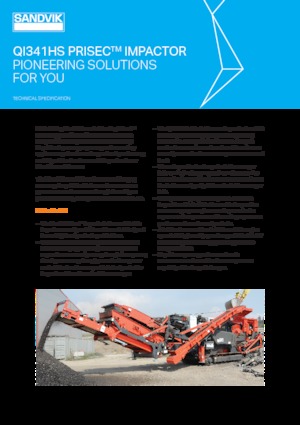 Установки для переробки щебеню Sandvik QI341 HS