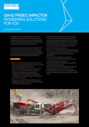 Установки для переробки щебеню Sandvik QI442