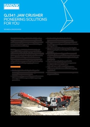 Установки для переробки щебеню Sandvik QJ 341