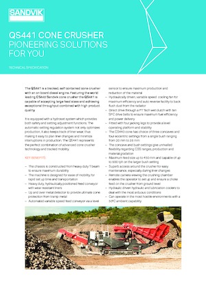 Установки для переробки щебеню Sandvik QS441
