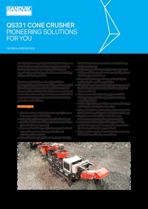 Установки для переробки щебеню Sandvik QS331 HS