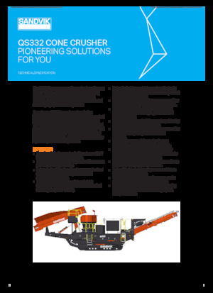 Установки для переробки щебеню Sandvik QS332 