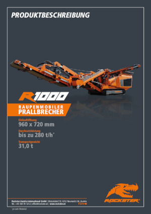 Установки для переробки щебеню Rockster R1000