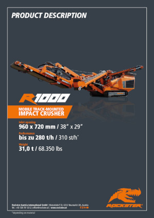 Установки для переробки щебеню Rockster R1000