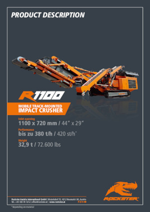 Установки для переробки щебеню Rockster R1100