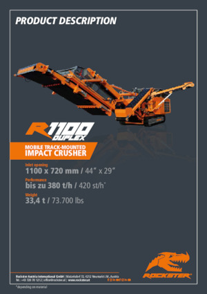 Установки для переробки щебеню Rockster R1100D