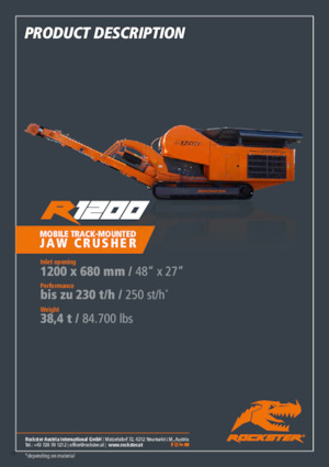 Установки для переробки щебеню Rockster R1200