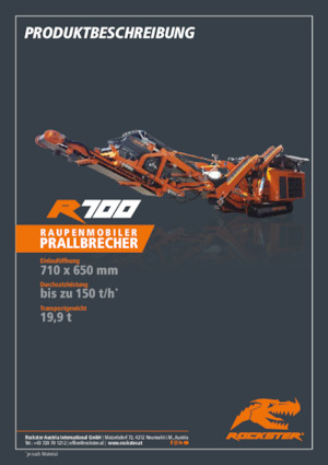 Установки для переробки щебеню Rockster R700