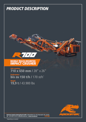 Установки для переробки щебеню Rockster R700