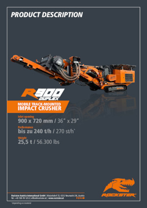 Установки для переробки щебеню Rockster R900D